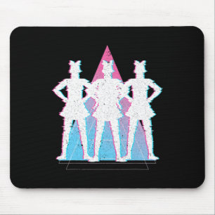90s Synthwave Cheerleading Cheer Team Vaporwave Ch Mouse Pad