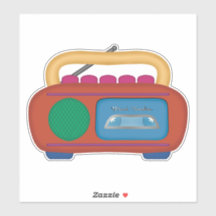 90s Throwback - Pixel Radio Cassette Player Radio