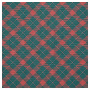 90s Unisex Plaid Pattern Abstract Grunge Green Red Fabric