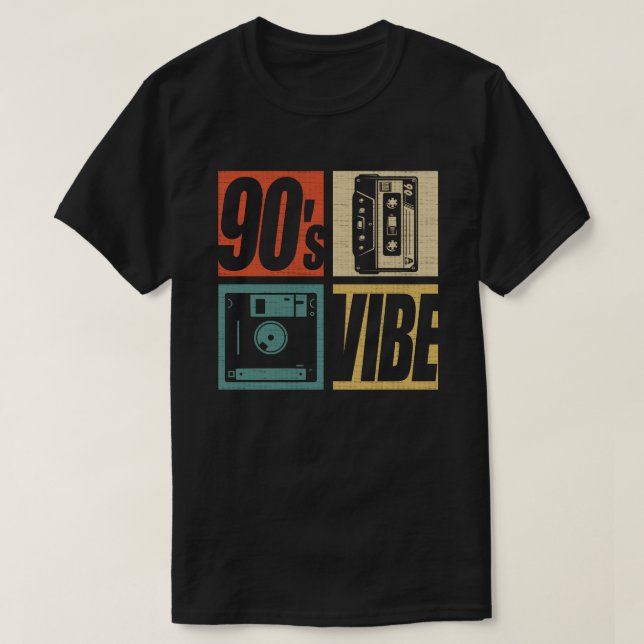 90s Vibe 1990s Fashion 90 Theme Party Nineties  T-Shirt (Design Front)