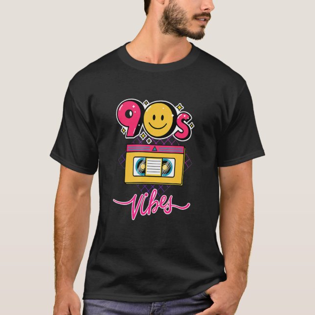 90s Vibe 1990s Fashion 90s Theme Outfit Nineties T-Shirt (Front)