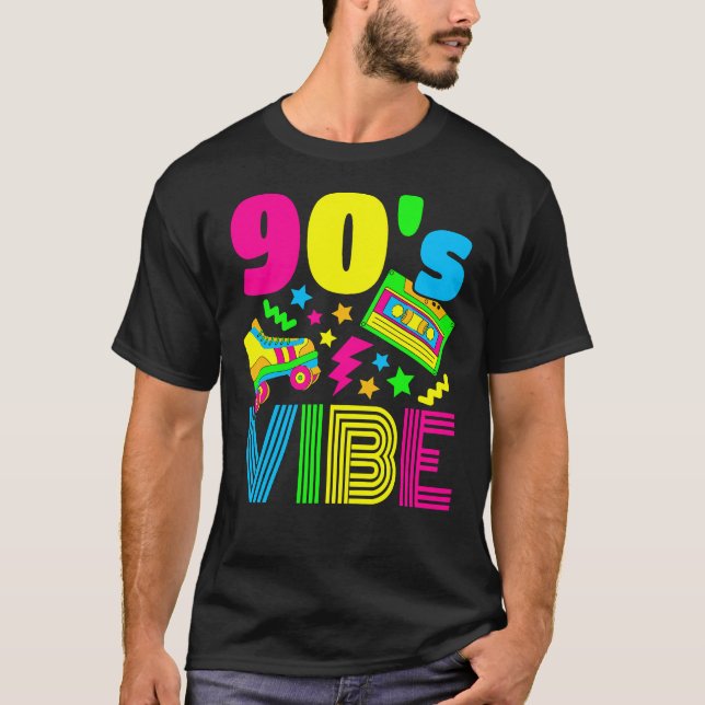 90s Vibe 1990s Fashion 90s Theme Outfit Nineties T T-Shirt (Front)