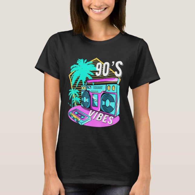 90s Vibes Outfit Retro Aesthetic 1990s Costume Ret T-Shirt (Front)