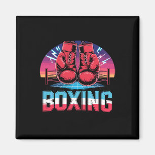 90s Vintage Boxing Gloves Fighter Boxer  Magnet