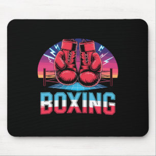 90s Vintage Boxing Gloves Fighter Boxer Mouse Pad
