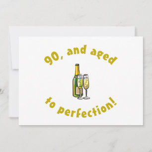 90th Birthday Aged To Perfection Card