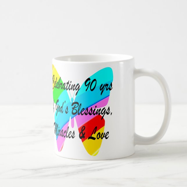 90TH BIRTHDAY BLESSING COFFEE MUG (Right)