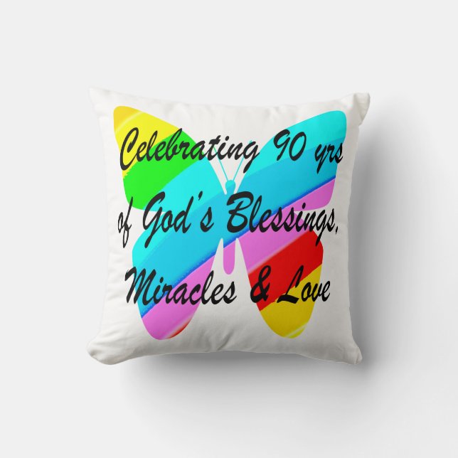 90TH BIRTHDAY BLESSING CUSHION (Front)