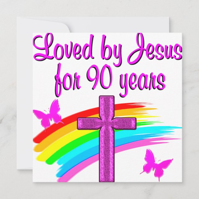 90TH BIRTHDAY BLESSINGS CARD (Front)