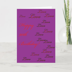 90th Birthday Card
