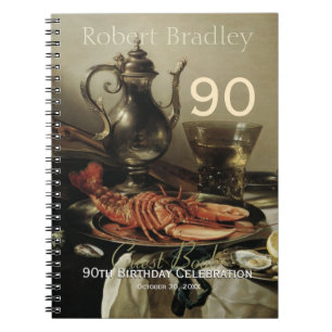 90th Birthday Celebration Customisable Guest Book