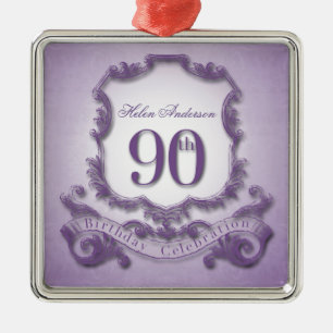 90th Birthday Celebration Personalised Ornament
