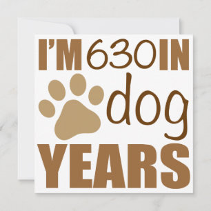90th Birthday Dog Years Card