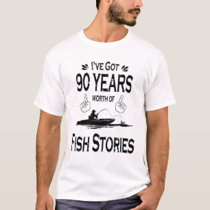 90th Birthday Fisherman T-Shirt
