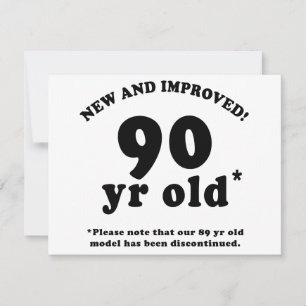 90th Birthday Gag Gifts Card