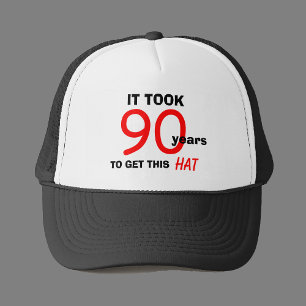 90th Birthday Gag Gifts Hat for Men
