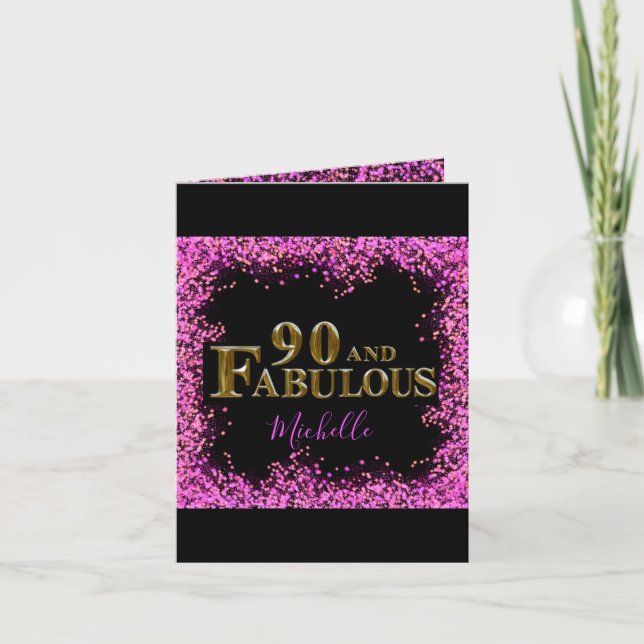 90th Birthday  Holiday Card (Front)