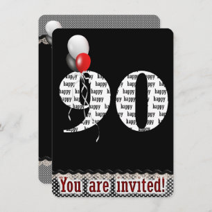 90th Birthday Invitation