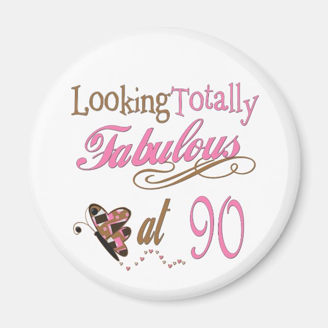 90th Birthday Magnet (Front)