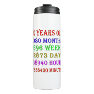 90th Birthday Milestones Thermal Tumbler