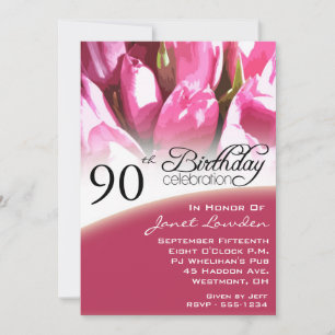 90th Birthday Party Invitations