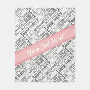 90th Birthday Party Personalised Gifts Fleece Blanket