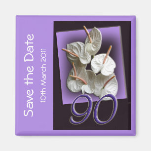 90th birthday party Save the Date Magnet
