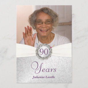 90th Birthday Photo Invitations -Private for Ellie