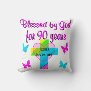 90TH BIRTHDAY PRAYER CUSHION