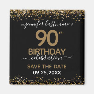 90th Birthday Save the Date Magnet