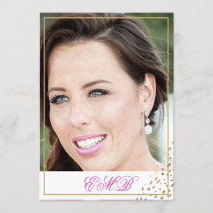 90th  Birthday Stylish Photo Gold Modern Elegant Invitation