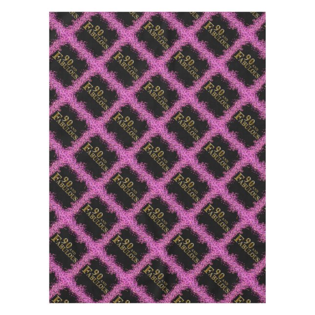 90th Birthday  Tablecloth (Front)