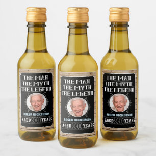 90th Birthday The Man, The Myth, The Legend    Wine Label