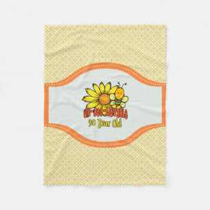 90th Birthday - Unbelievable at 90 Years Old Fleece Blanket