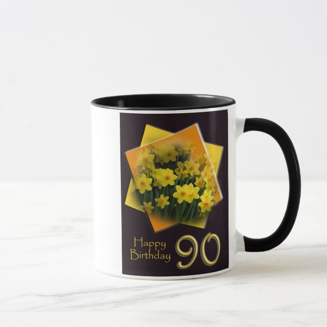 90th Happy Birthday Mug (Right)