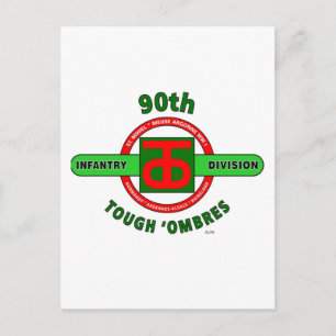90TH INFANTRY DIVISION "TOUGH 'OMBRES" DIVISION POSTCARD