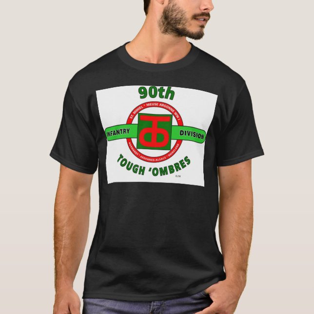90TH INFANTRY DIVISION "TOUGH 'OMBRES" DIVISION T-Shirt (Front)