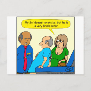 910 very brisk eater cartoon postcard