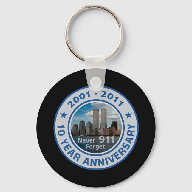 911 10 Year Anniversary Key Ring (Front)