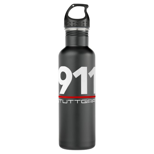 911 Aircooled Flatsix Mezger Engine Car Guy  710 Ml Water Bottle (Front)