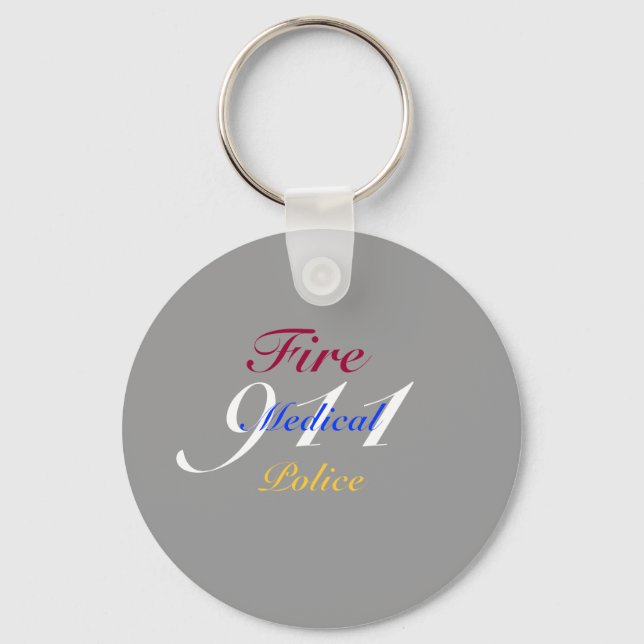 911 Dispatch Centre Key Ring (Front)