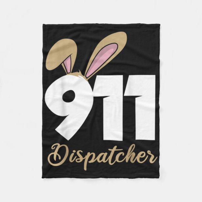 911 Dispatcher Easter Pullover Hoodie  Fleece Blanket (Front)