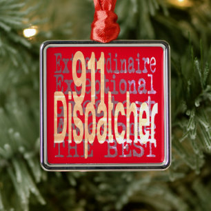 911 Dispatcher Extraordinaire Metal Ornament
