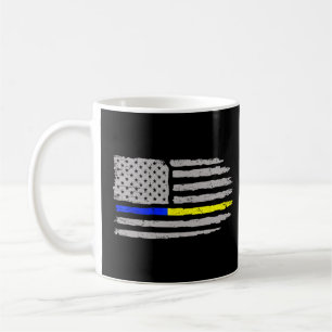 911 Dispatcher Flag First Responder  911 Operator  Coffee Mug