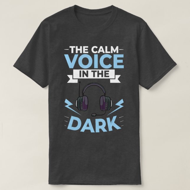 911 Dispatcher Police Yellow Line 3 T-Shirt (Design Front)