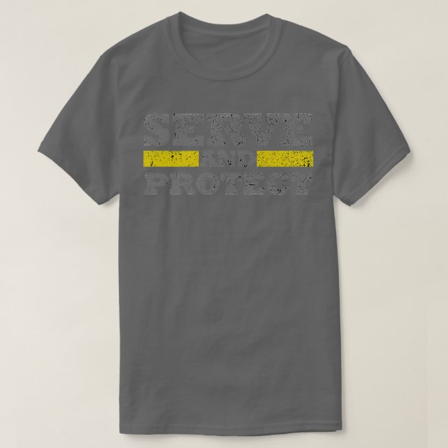 911 Dispatcher Protect And Serve T-Shirt (Design Front)