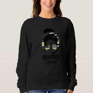 911 Dispatcher Week Dispatch Squad American Flag M Sweatshirt
