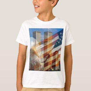 911 eagle flag towers T-Shirt