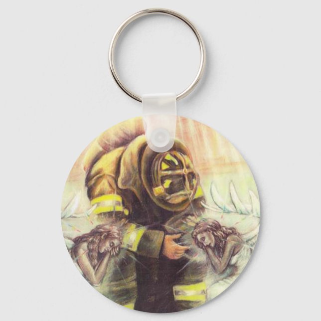 911 Fireman Angels Key Ring (Front)