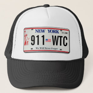 911 Memorial NY License Plate Hat